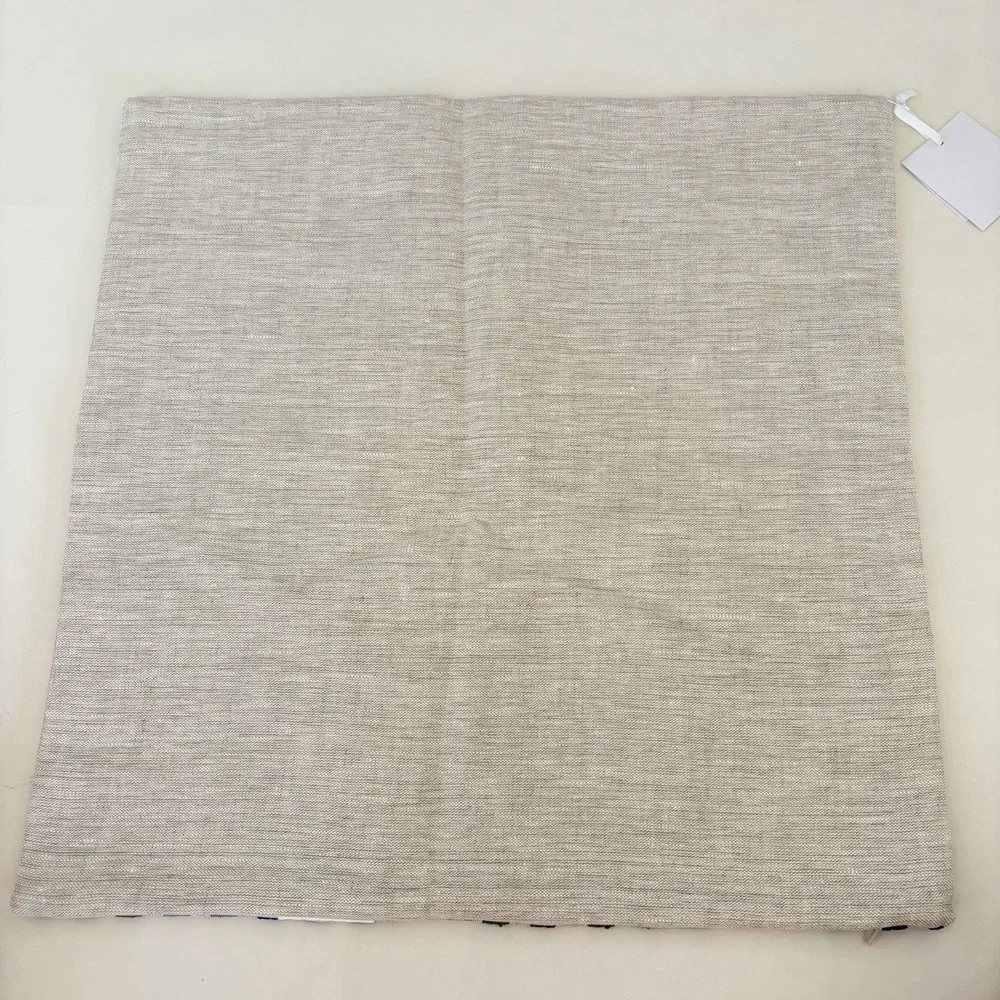 Villa Classic Home Maine Myrtle Green 22x22 Pillow Cover Pottery Barn Linen Blue